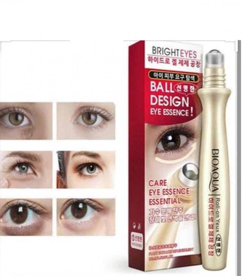 BioAqua Anti-Wrinkle Puffiness Eye Bag Removal Roll-On Eye Ball For Dark Circle Skin Care 15ml