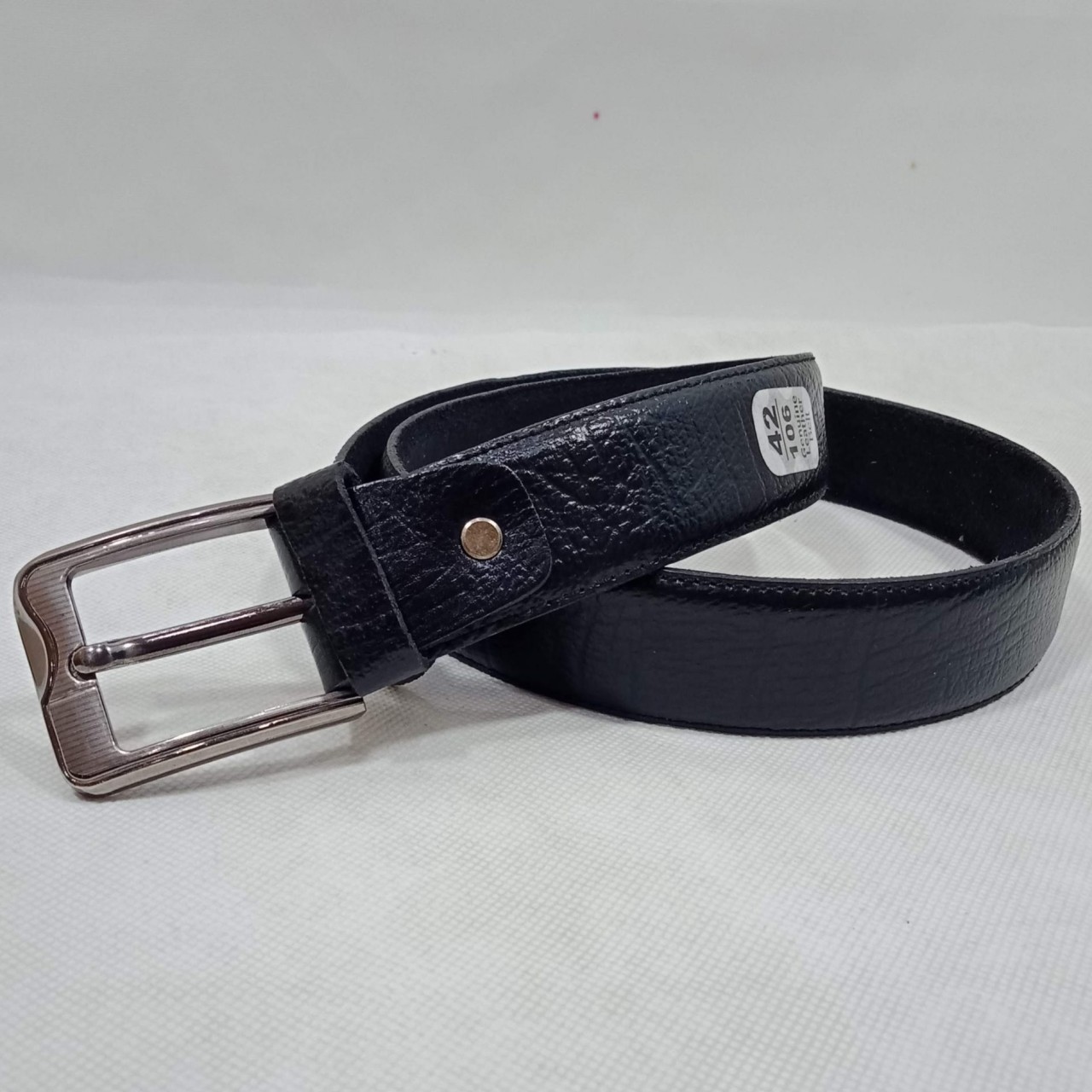 Black Genuine Leather Belt For Formal Pants