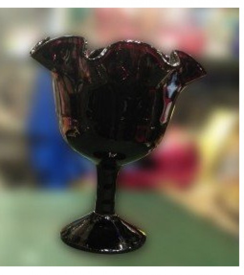Black Glass Bowl For Home & Office Decoration