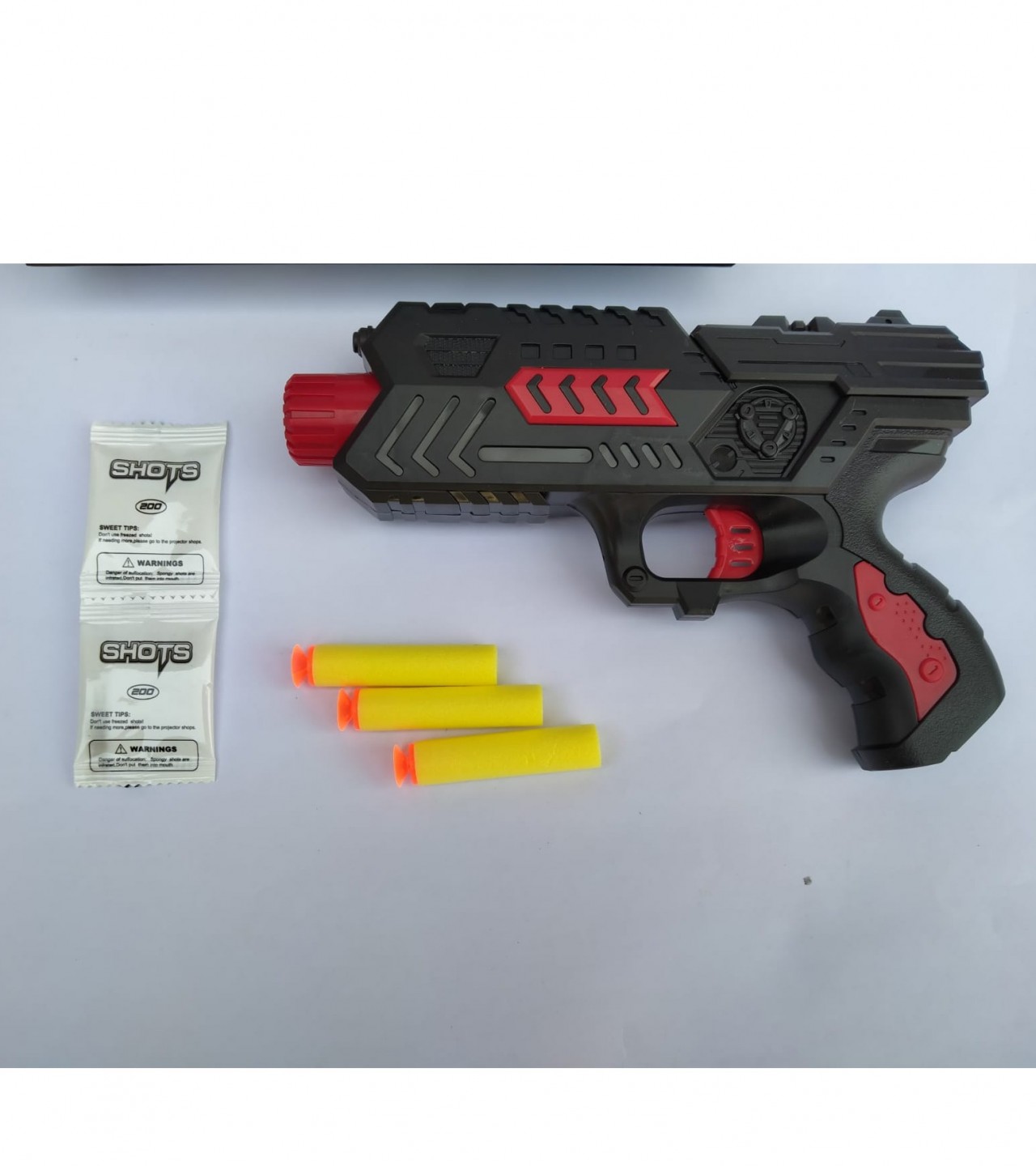 Black Hawk Gun Toy (M02+) Guns & Darts  (Black, Red)