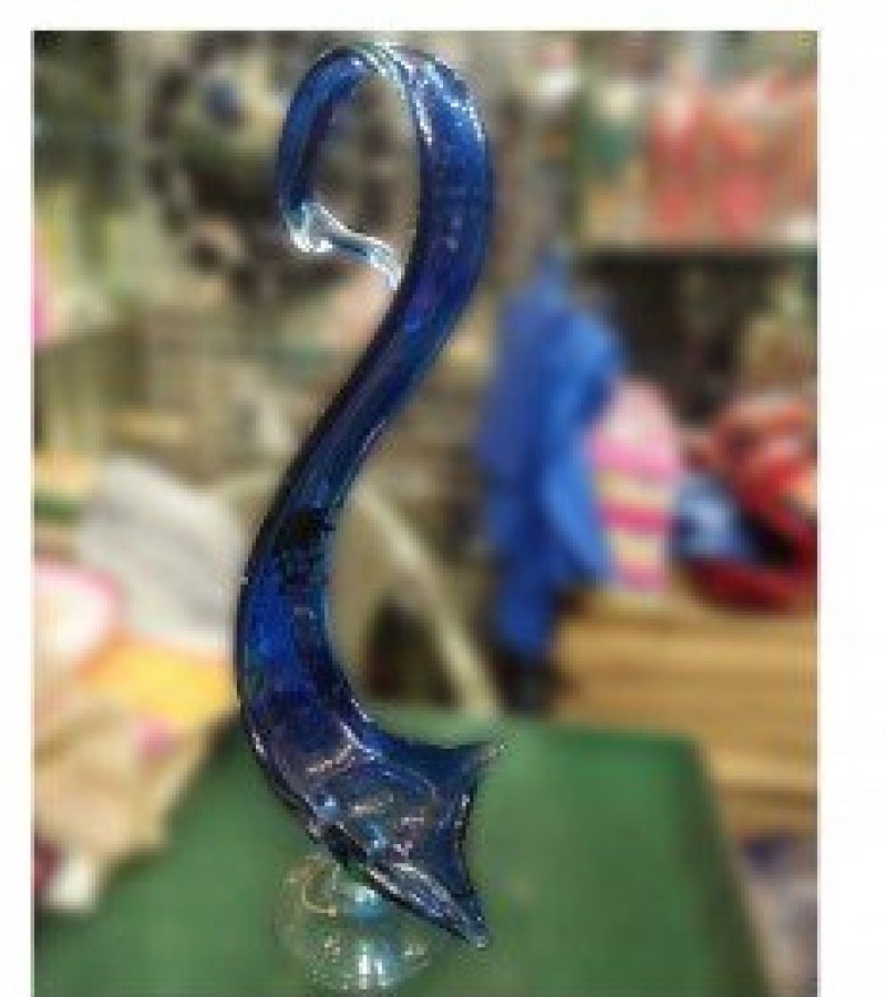 Blue Glass Decorative Duck For Home & Office