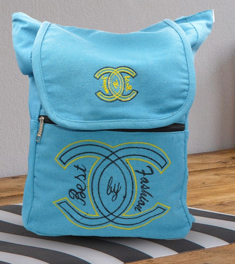 Blue Printed Bag For Girls