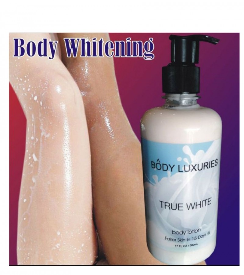 BODY LUXURIES TRUE WHITE BODY LOTION – 500ML