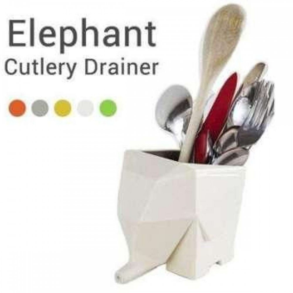 Elephant Shape Kitchen Cutlery Drainer