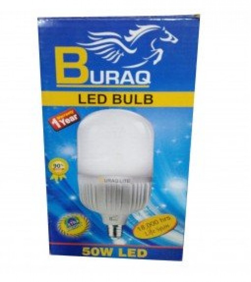 Buraq Extra Bright LED Bulb - 50W - 1 Year Warranty