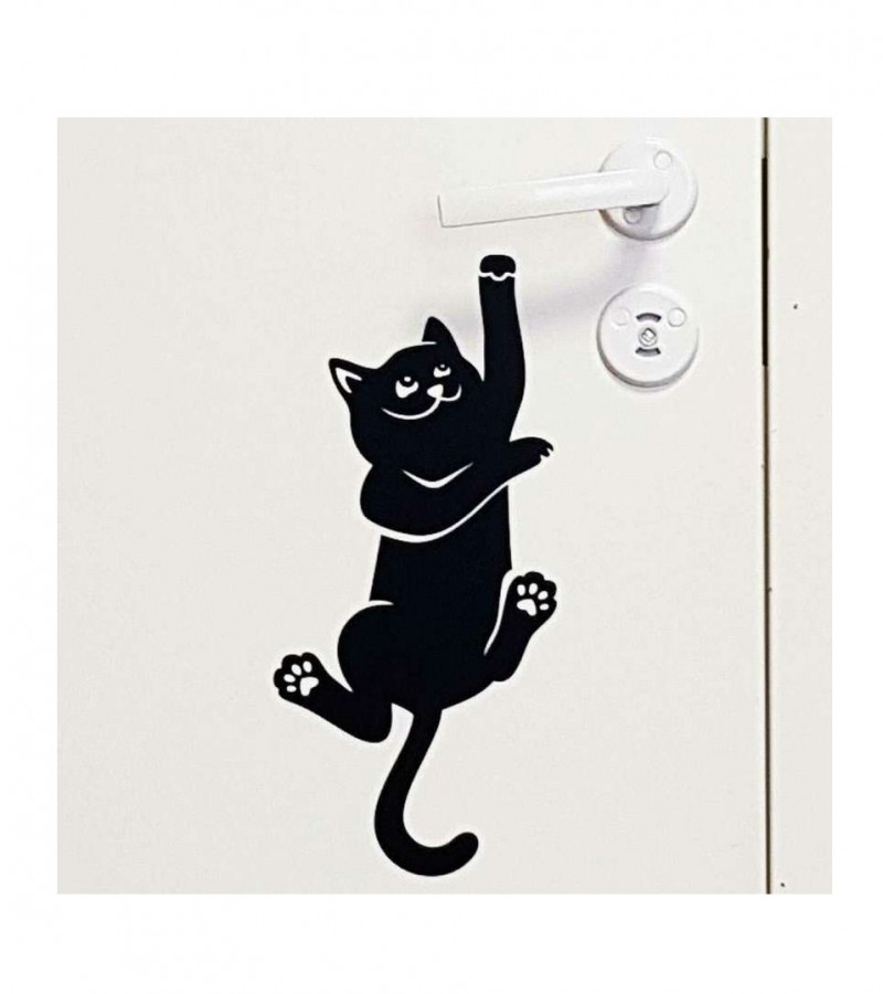 Cat Wall Sticker door handle light switch socket Wall Sticker