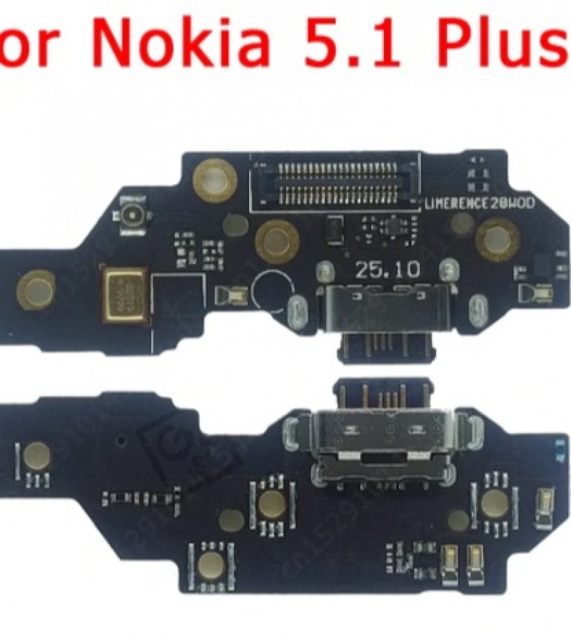 Charging Board For Nokia 5.1 Plus charging Port Flex Cable PCB Dock Connector Spare parts