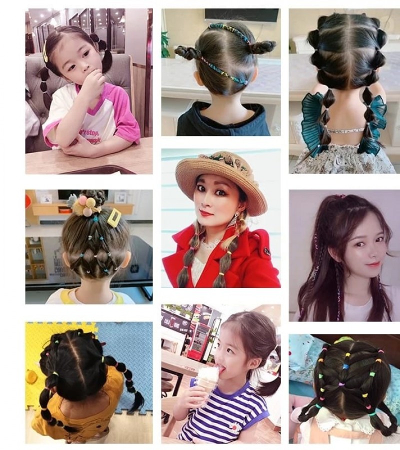 Children mini candy color hair bands baby girl's rubber band lady's hair tie hair