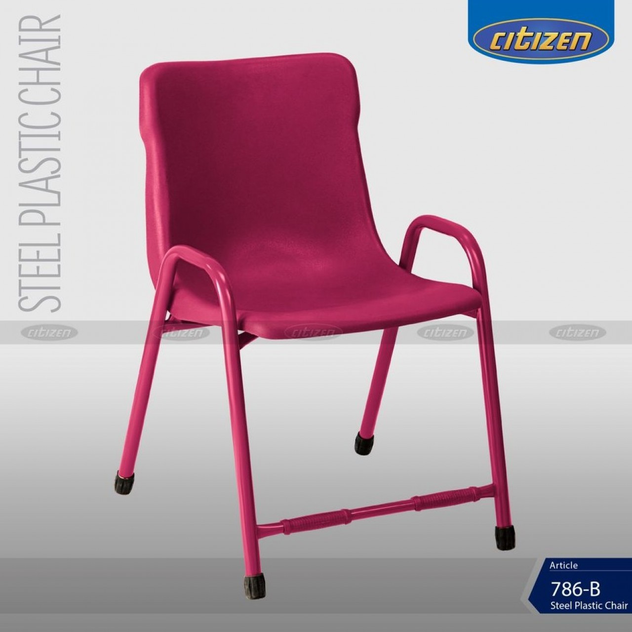 Citizen 786-B Steel & Plastic Chair With Low Armrest