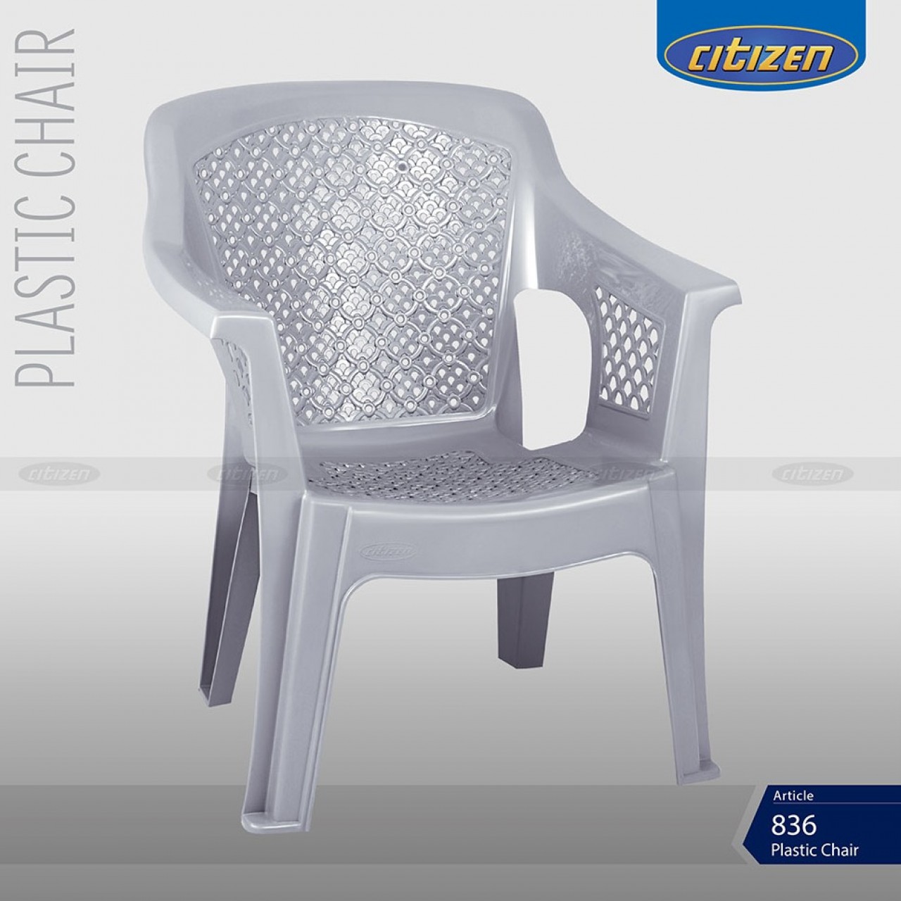 Citizen 836 Plastic Regular Chair With Arms