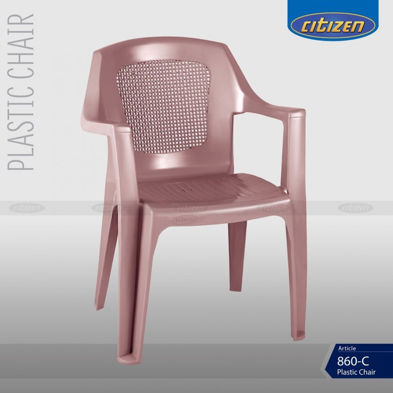 Citizen 860 Plastic Crystal & Regular Chair With Arms