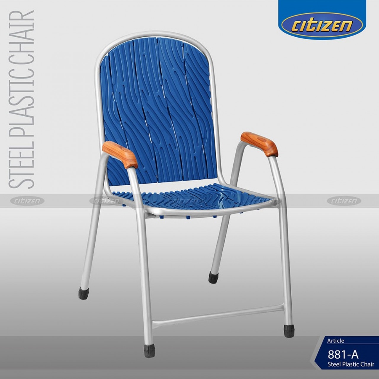 Citizen 881-A Steel & Plastic Chair - Indoor & Outdoor Furniture