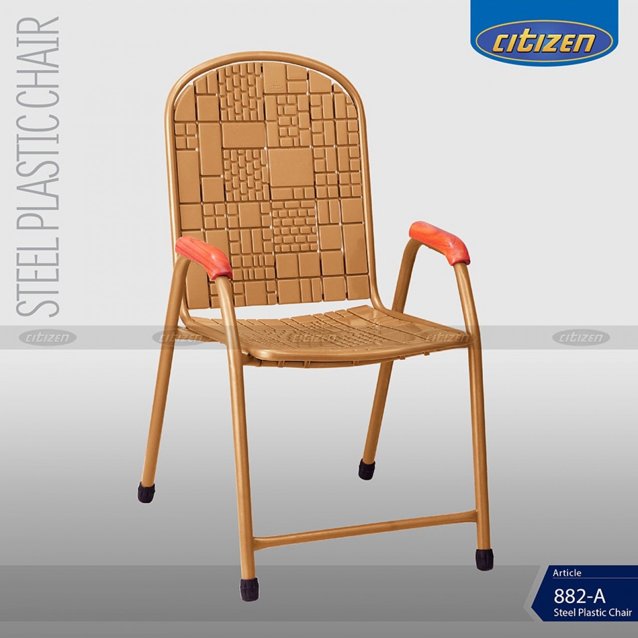 Citizen 882-A Steel & Plastic Chair - With Arms