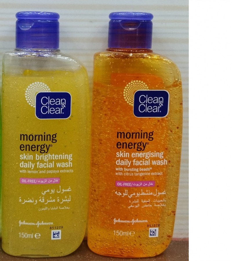 Clean & Clear Morning Energy skin brightening  daily facial wash 150 ml