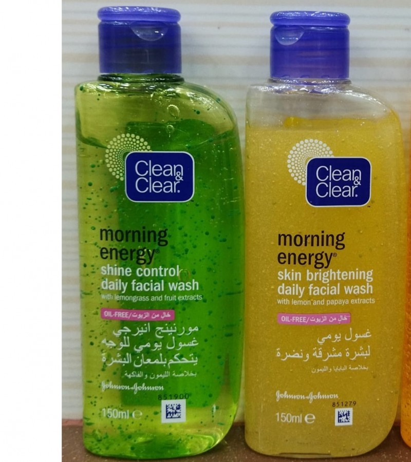 Clean & Clear Morning Energy skin brightening  daily facial wash 150 ml
