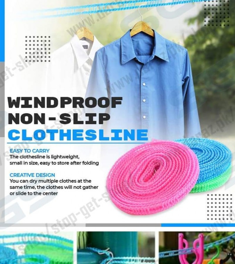 Clothes Hanging Rope Laundry Clothesline Nylon 5M