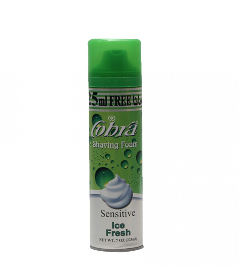 Cobra Shaving Foam For Sensitive Skin Ice Fresh 225 ml