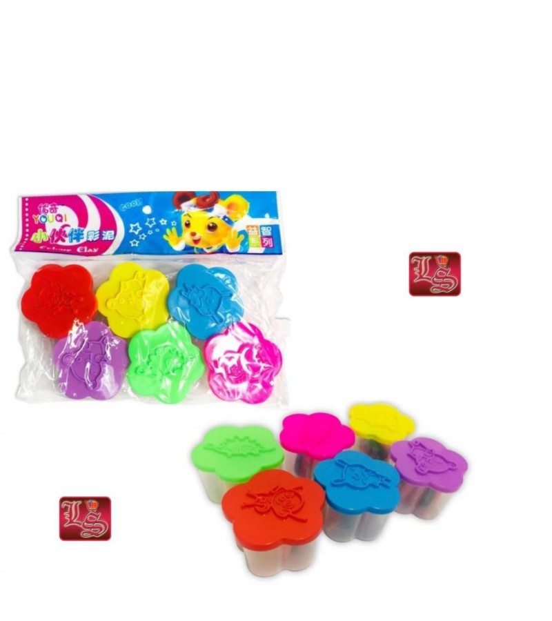 Colorful Clay Dough Mini Buckets