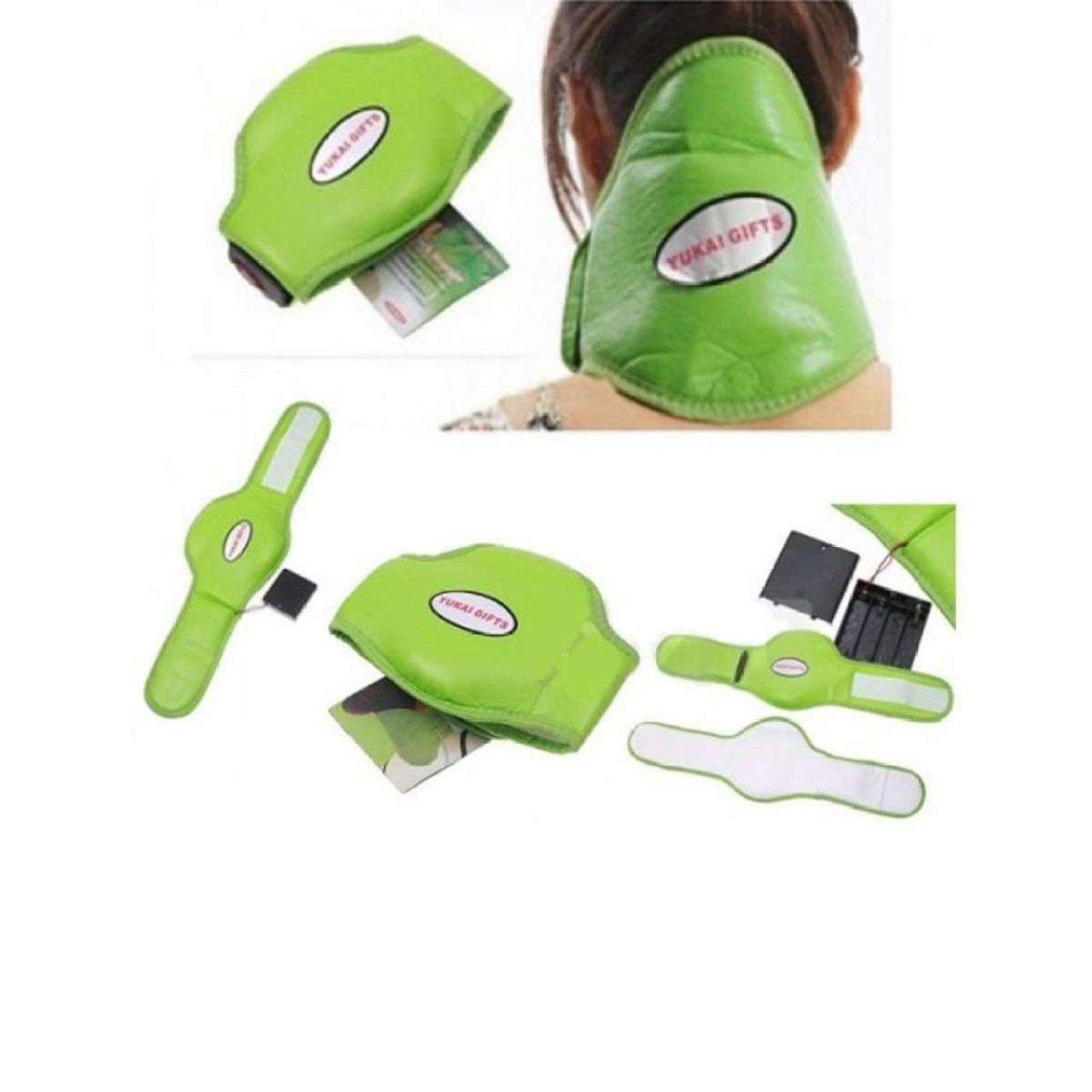 EZ Neck Massager - Compact  - Portable  - Green