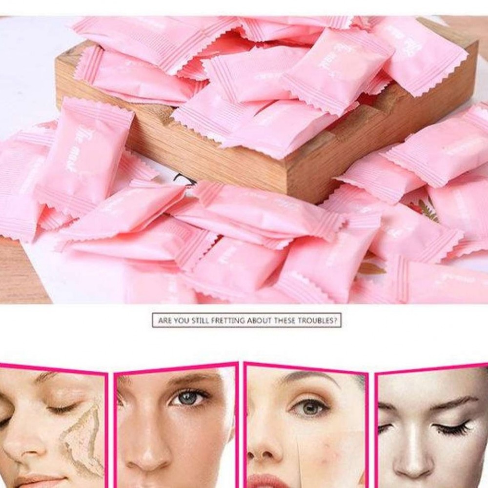 Compressed Face Mask Paper - Disposable Facial Masks Papers - Natural Skin Care Wrapped Masks - 5 PC