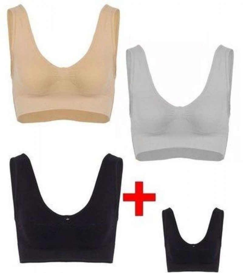 Cotton Comfort Bra For Women With 1 Free