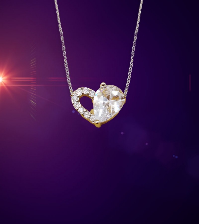 Crystal Style Heart Pendant