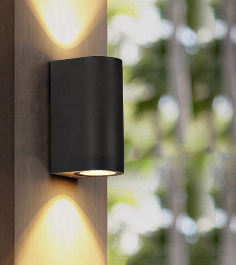 D shape Cylinder/Cylindrical D shape 2 way/ up down / Indoor, Outdoor Waterproof Cylinder Wall light