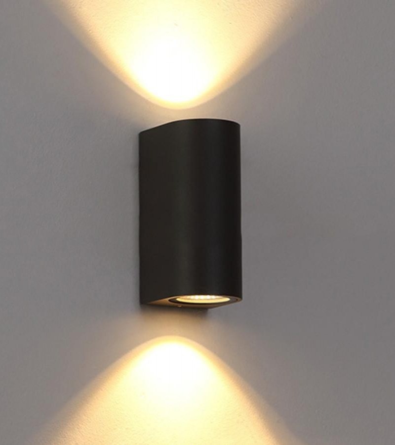 D shape Cylinder/Cylindrical D shape 2 way/ up down / Indoor, Outdoor Waterproof Cylinder Wall light