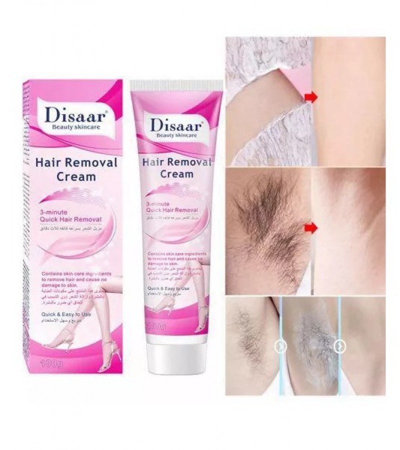 Disaar Hair Removal Cream 3-Minute Quick Legs Armpit Private Parts And Body Best For Men & Women