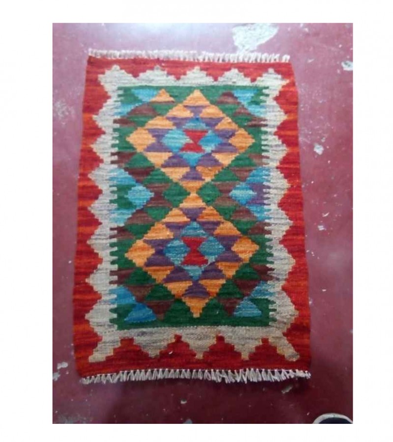 Door mat hand made (Multicolor) (size 2 X1.5 FT)