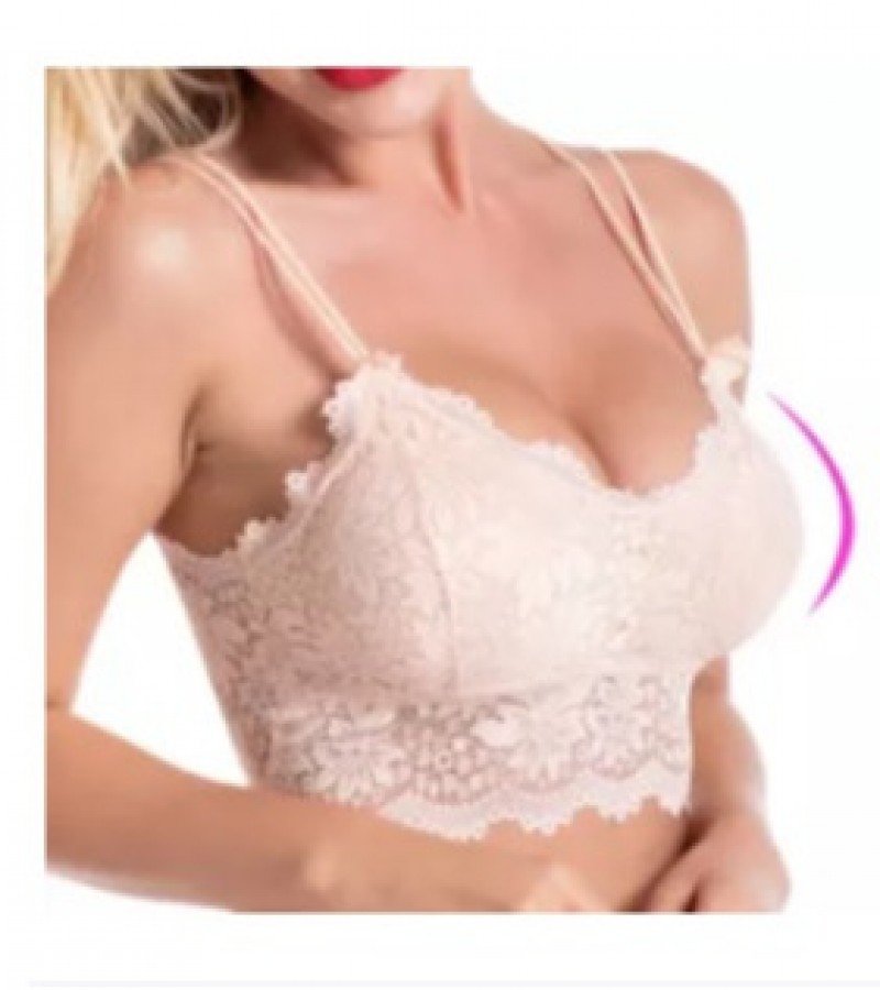 Double Strap Lace Net Bra with removable soft padded for Girl's and Woman's Fashion 2020