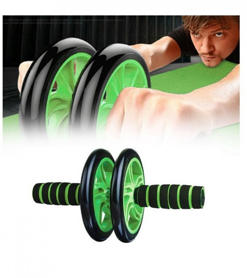 Double Wheel AB Roller Abdominal Fitness Exercise Equipment ABS Roller Waist Slimming Exercise