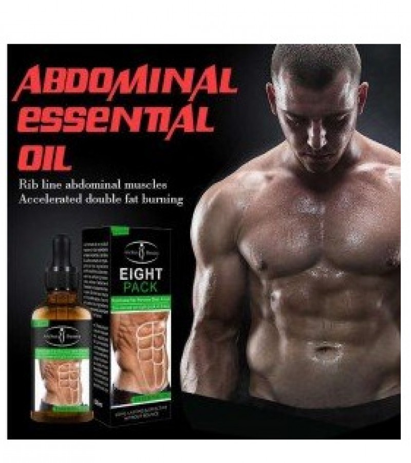 Eight Pack Slimming oil  For Men - Powerful Abdominal Muscle Essential Oil
