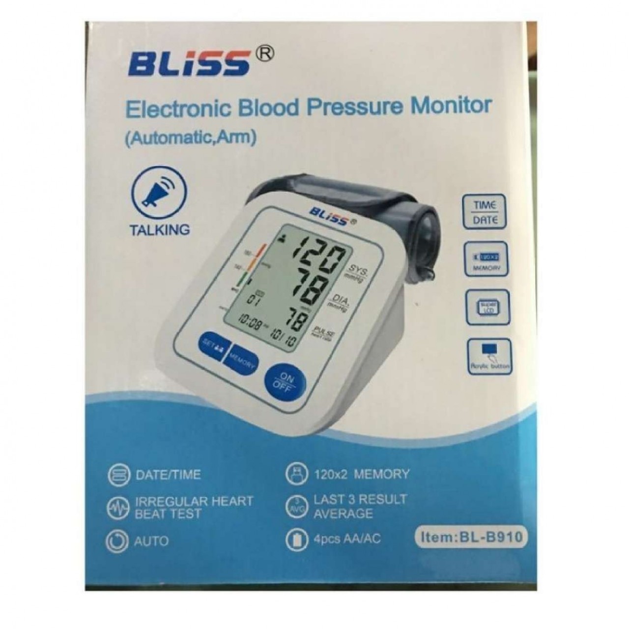 Electronic Blood Pressure Monitor - B910