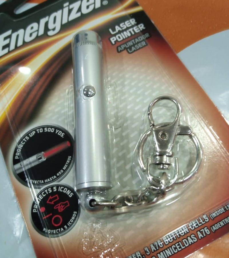 Energizer Laser Pointer Have Five Different icons - Silver