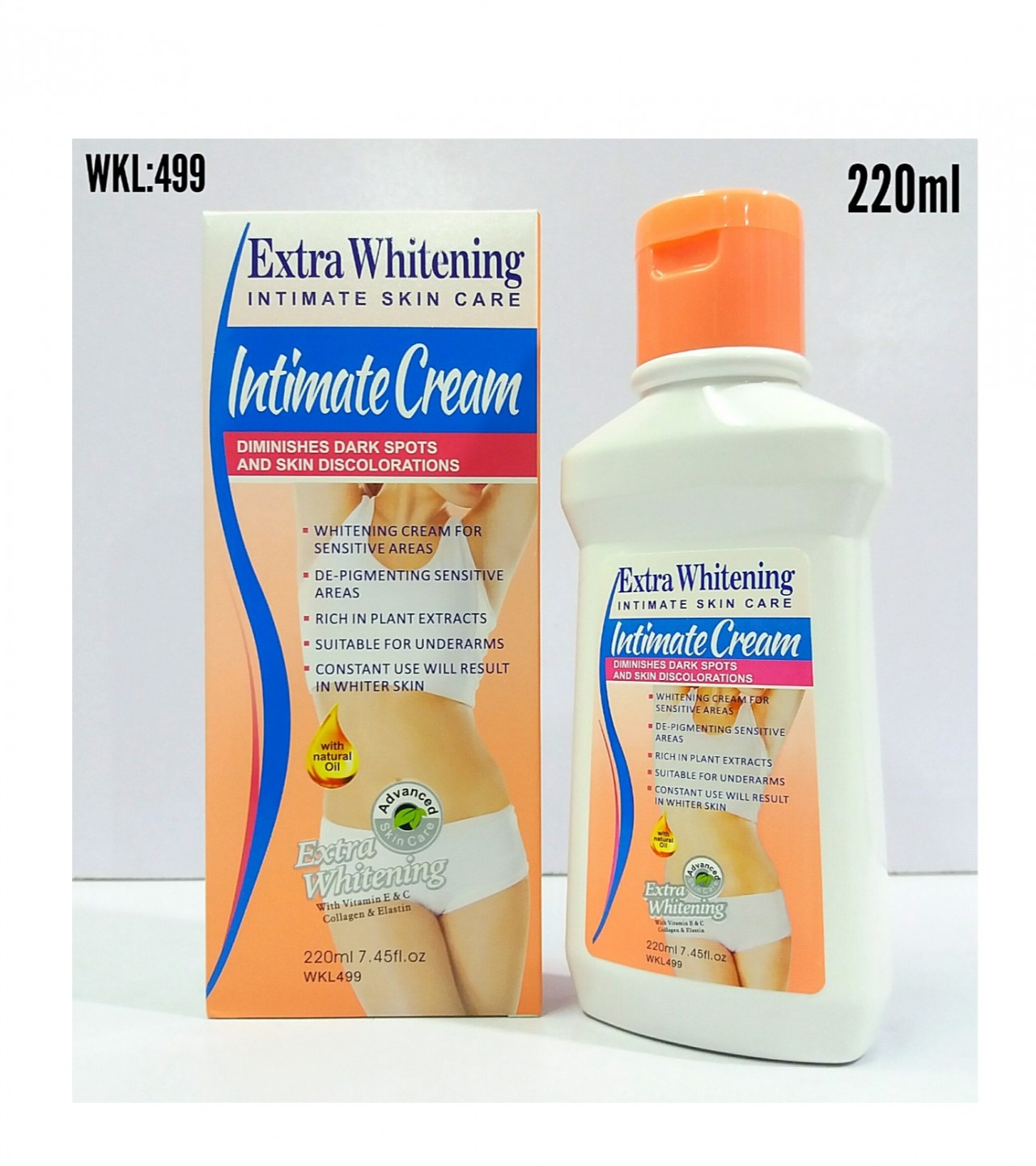 Extra Whitening Intimate Cream - 220ml