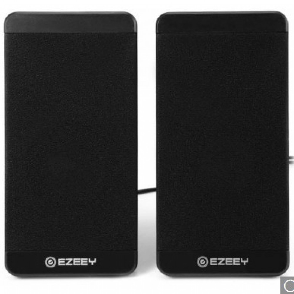 EZEEY S4 USB 3.5mm Portable Speakers for Laptops & Mobiles - Black