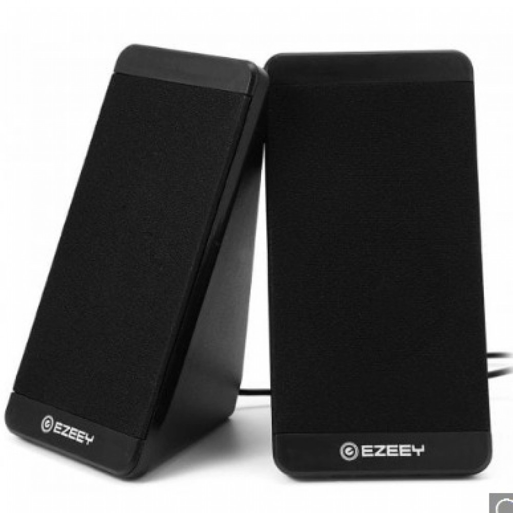 EZEEY S4 USB 3.5mm Portable Speakers for Laptops & Mobiles - Black