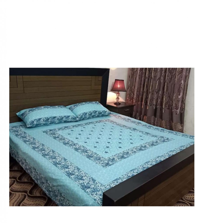 Fatima Suiting Collection Presents center Emb Bed Sheet Collection