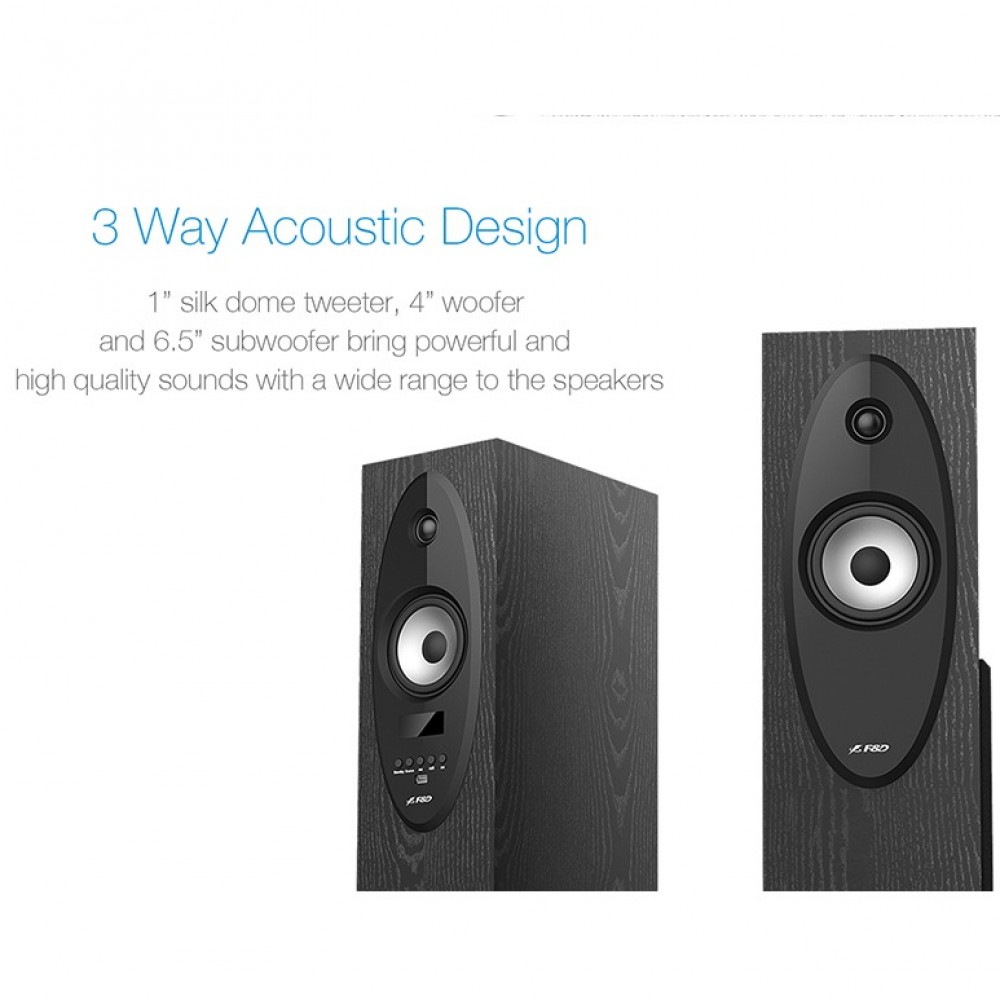 F&D T-30X 2.0 Floor Standing Home Theatre Speakers - Bluetooth 4.0 Version