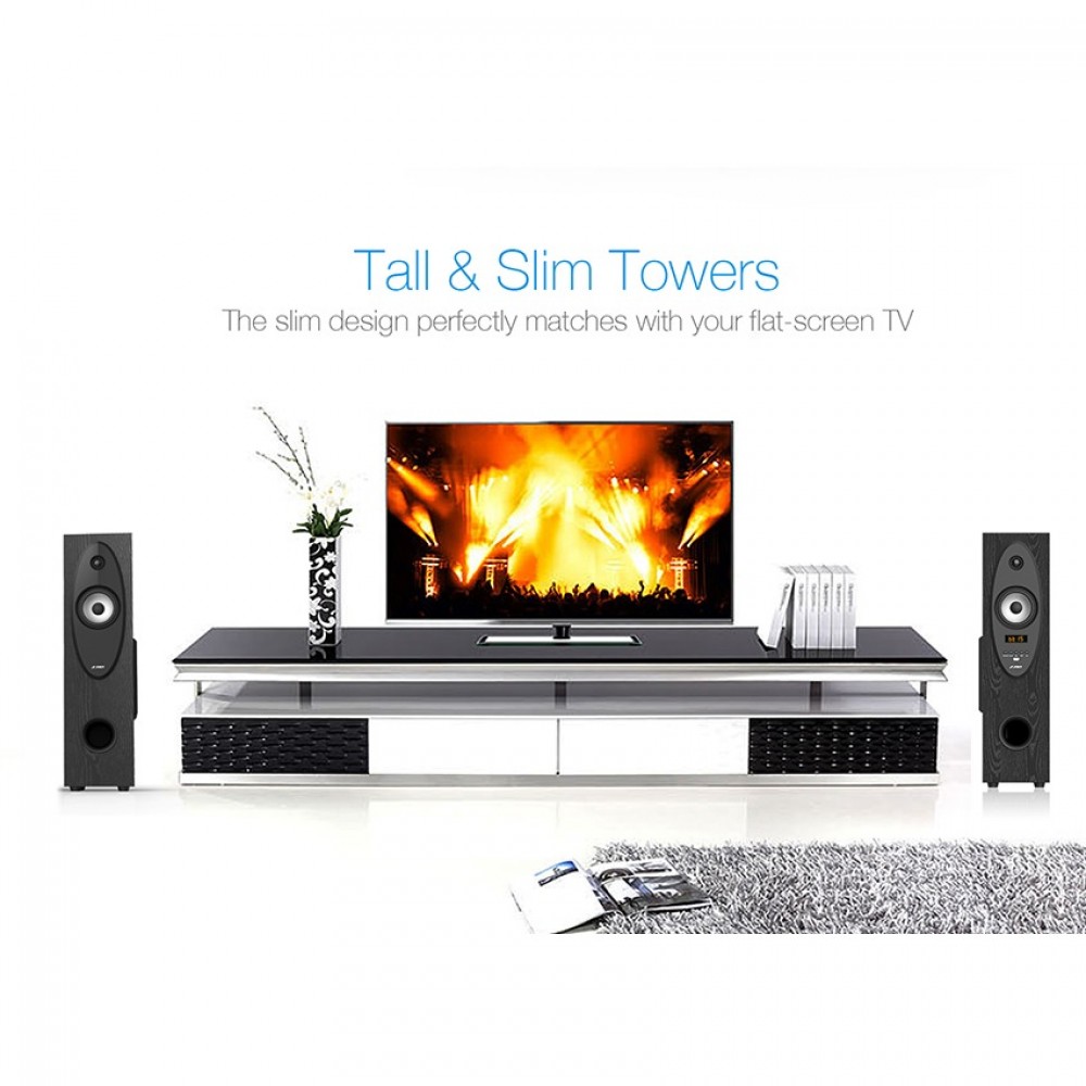 F&D T-30X 2.0 Floor Standing Home Theatre Speakers - Bluetooth 4.0 Version