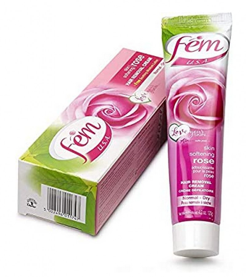 Fem Hair Removal Cream 120 ML With Free Smoothing Lotion Rose