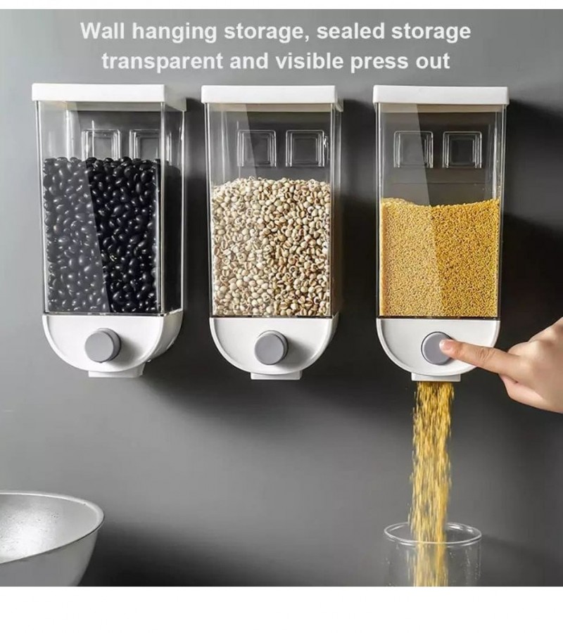 Fine Wall-Mounted Cereal Dispenser, Kitchen Food Storage code (0645)