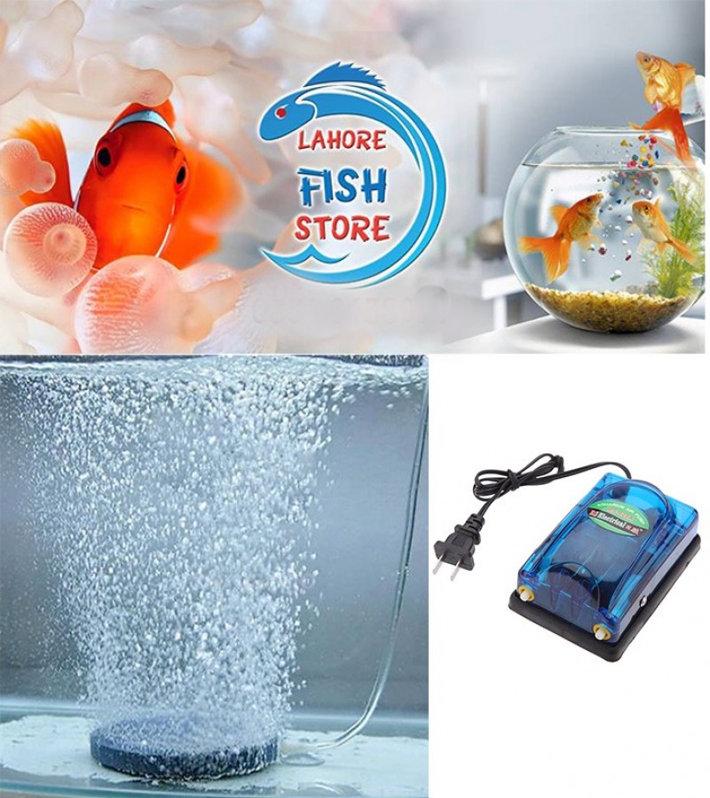 Fish Aquarium Air Pump - 2 Outlets - RS Electrical Original
