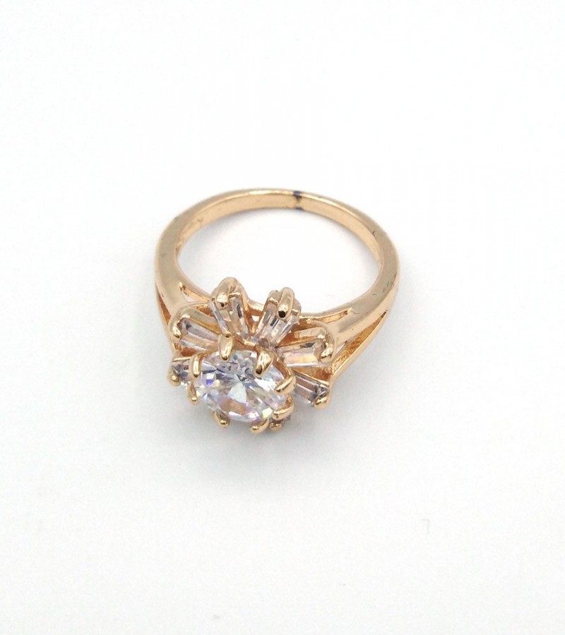 Flower Crystal Stone Ring For Women