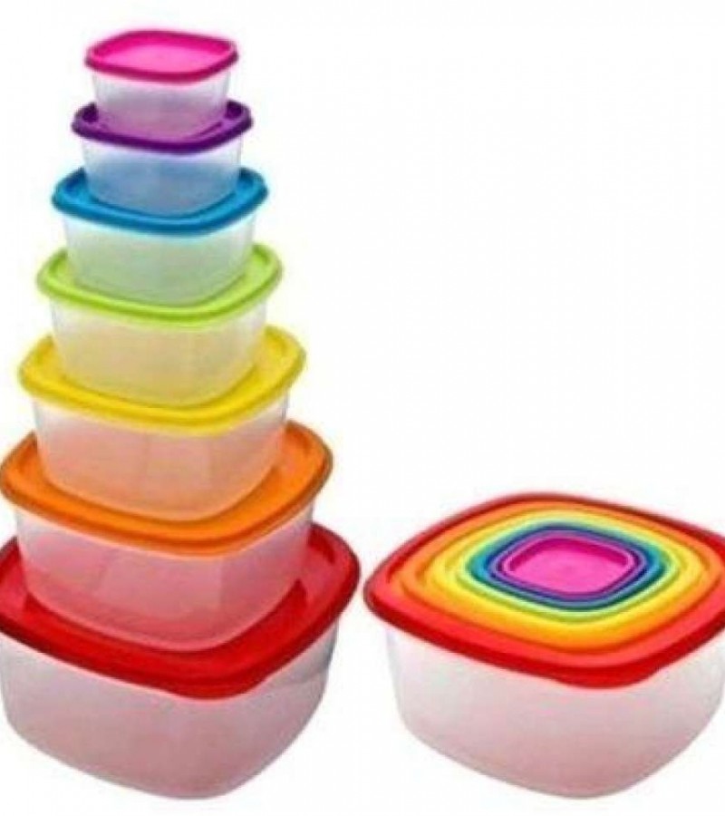 Food Storage Containers With Colourful Lids