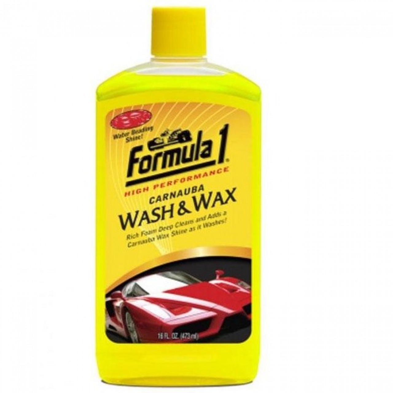 Formula 1 Carnauba Wash & Wax – Dirt Remover & Shiner – 473 ml