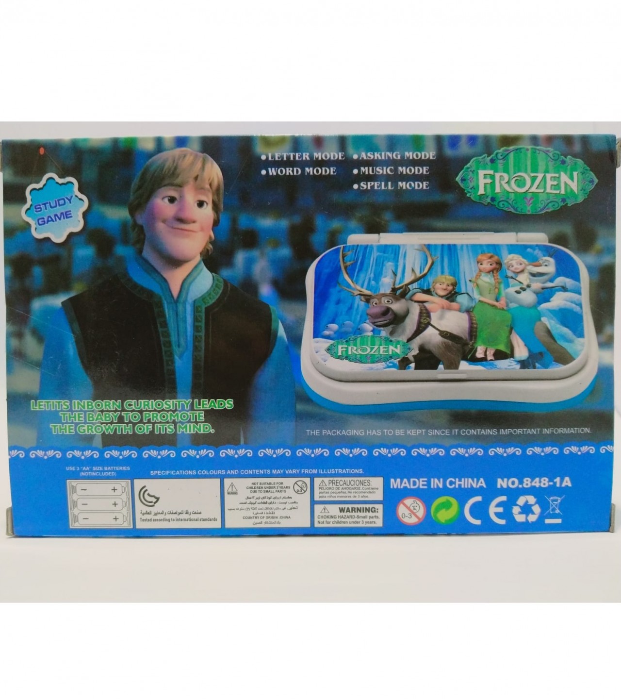 Frozen English learning laptop for kids
