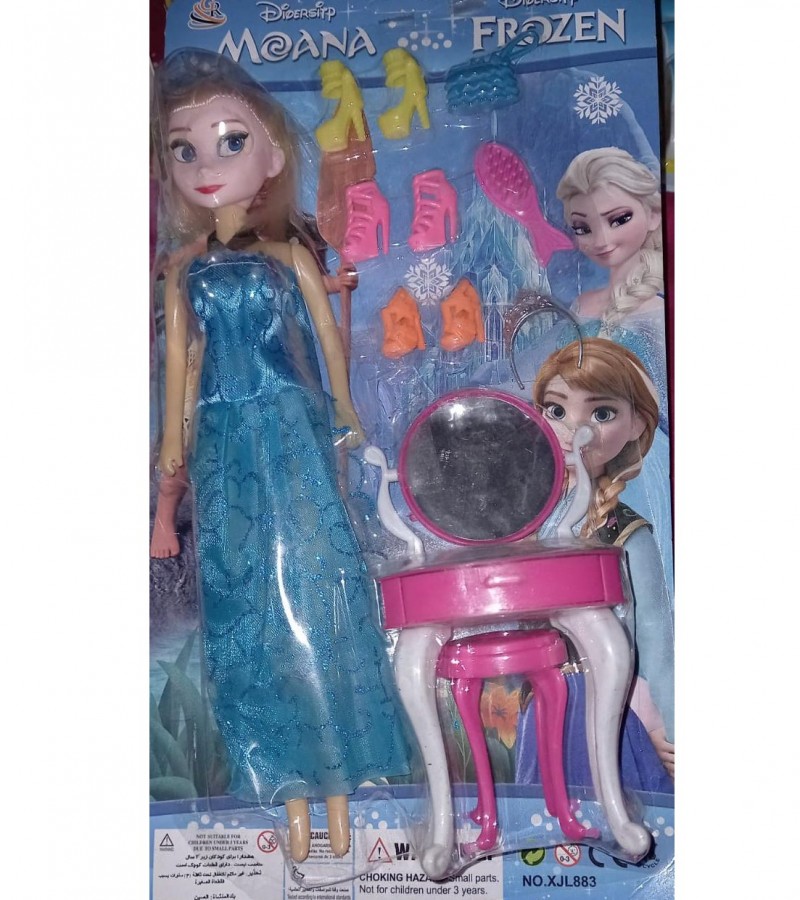 Frozen Premium Doll & Beauty Play Set For Baby & Girls