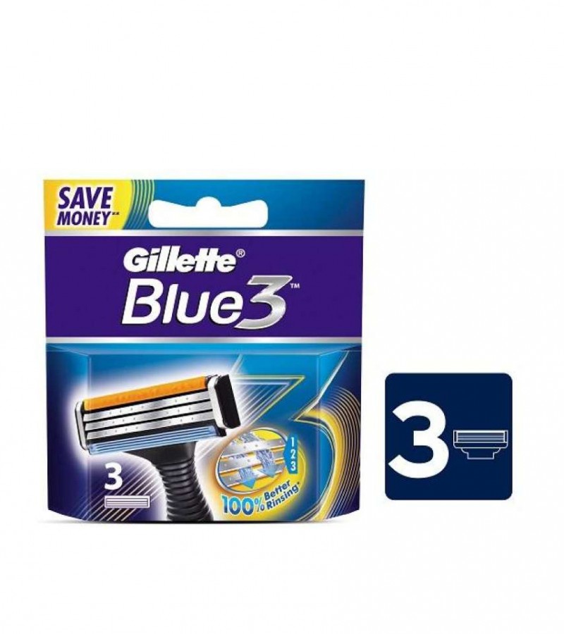 Gillete Blue 3 System Shaving Razor Carts